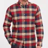 BARBOUR VALLEY TAILORED SHIRT IN RICH RED