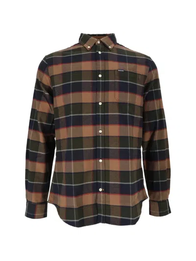 Barbour Valley Tailored-fit Shirt In Brown