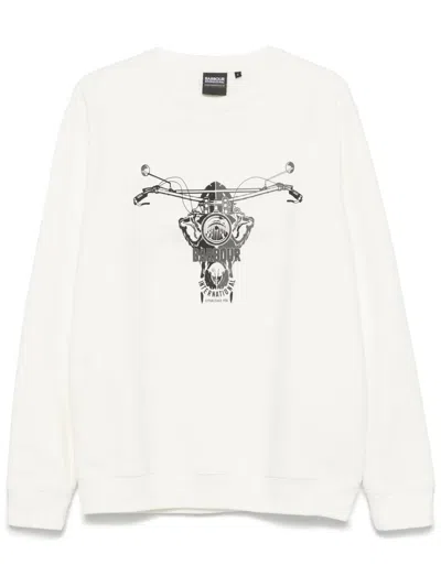 Barbour Vallis Sweatshirt In Weiss