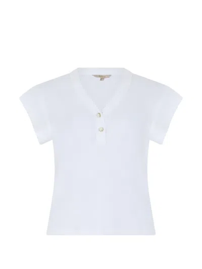 Barbour Verona Ribbed T-shirt In White
