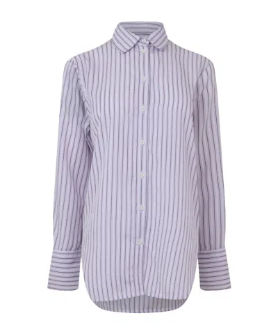 Barbour Vertical Stripe Long-sleeve Shirt In Animal Print