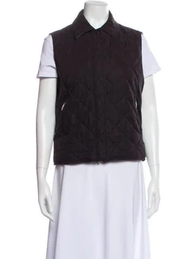 Pre-owned Barbour Vest In Black