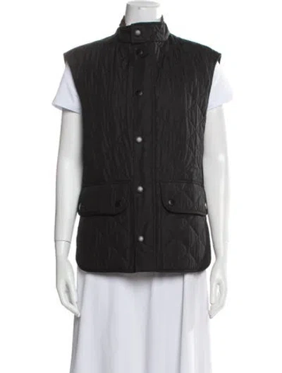 Pre-owned Barbour Vest In Black