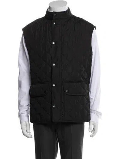 Pre-owned Barbour Vest In Black