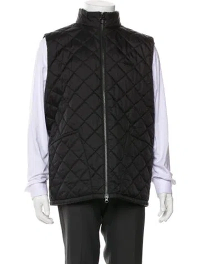 Pre-owned Barbour Vest In Black
