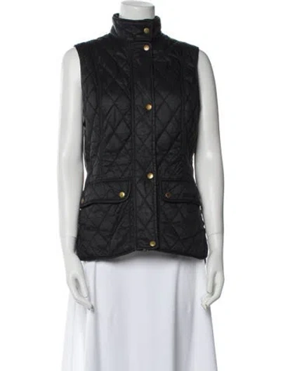 Pre-owned Barbour Vest In Black