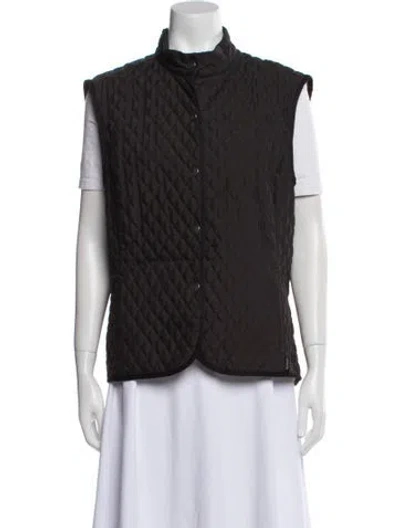 Pre-owned Barbour Vest In Black