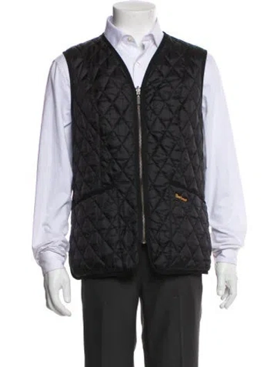 Pre-owned Barbour Vest In Black