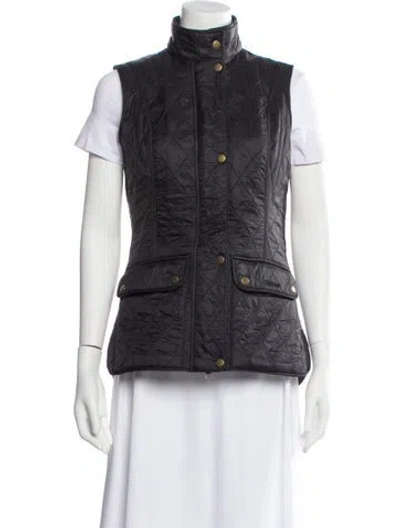 Pre-owned Barbour Vest In Black