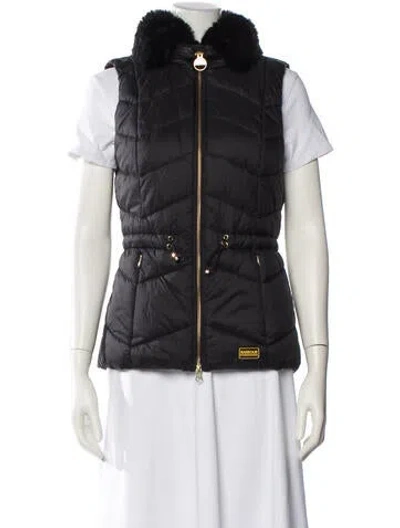 Pre-owned Barbour Vest In Black