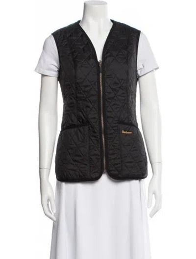 Pre-owned Barbour Vest In Black