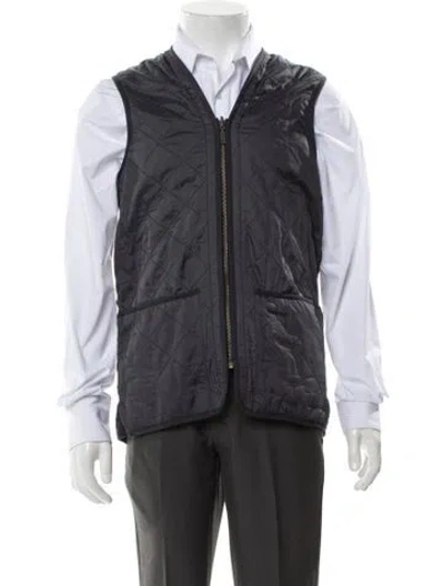 Pre-owned Barbour Vest In Black