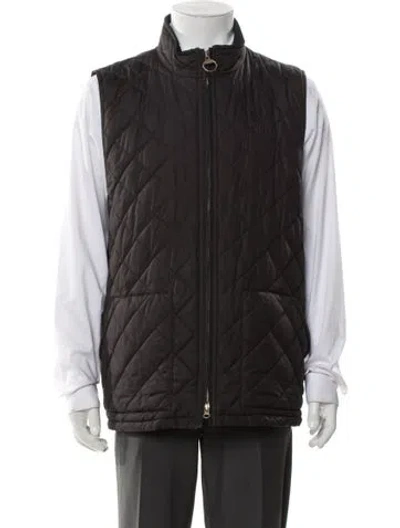 Pre-owned Barbour Vest In Black