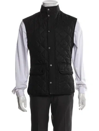 Pre-owned Barbour Vest In Black