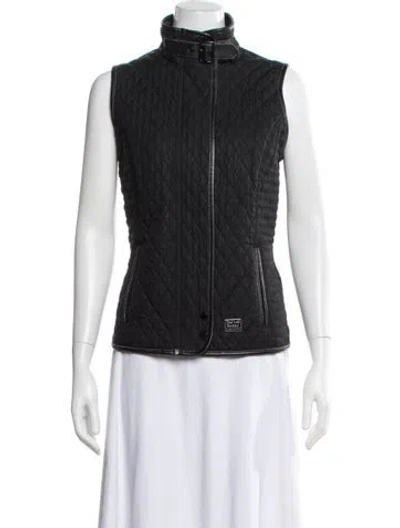 Pre-owned Barbour Vest In Black