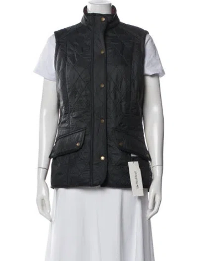 Pre-owned Barbour Vest In Black