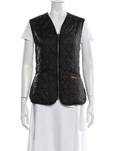 Pre-owned Barbour Vest In Black