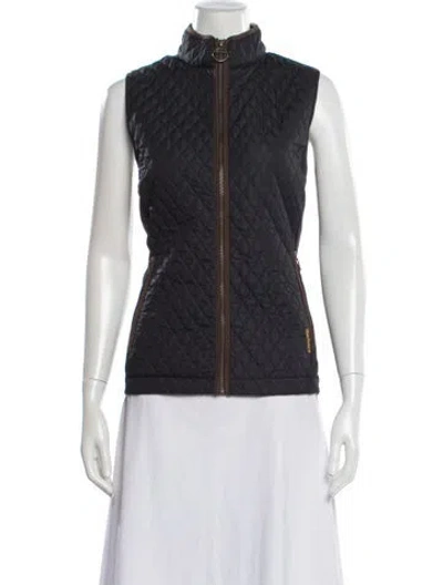Pre-owned Barbour Vest In Black