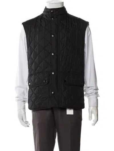 Pre-owned Barbour Vest In Black