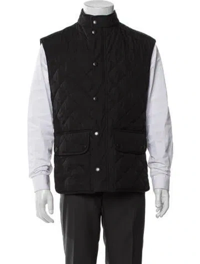 Pre-owned Barbour Vest In Black