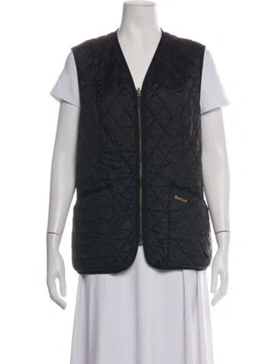 Pre-owned Barbour Vest In Black