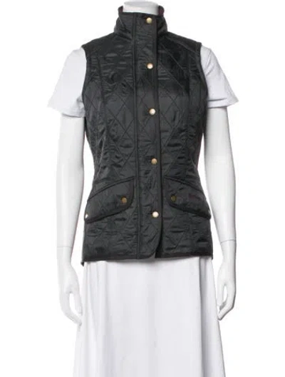 Pre-owned Barbour Vest In Black