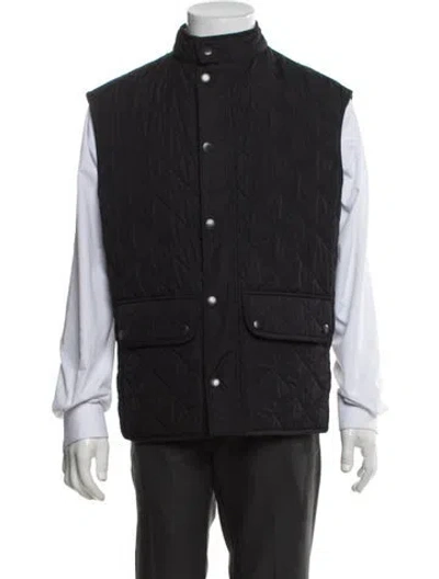 Pre-owned Barbour Vest In Black