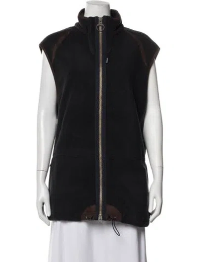Pre-owned Barbour Vest In Black