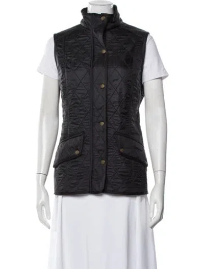 Pre-owned Barbour Vest In Black