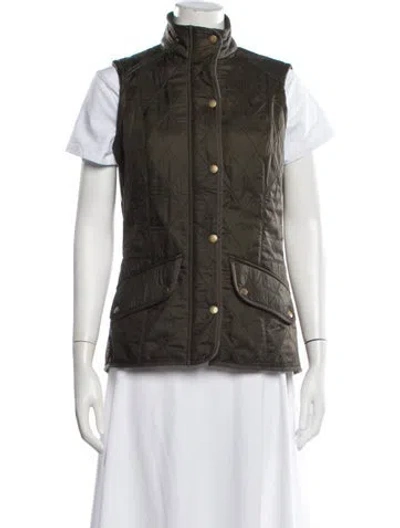 Pre-owned Barbour Vest In Black