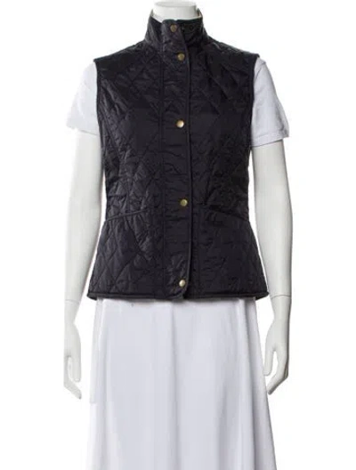 Pre-owned Barbour Vest In Black