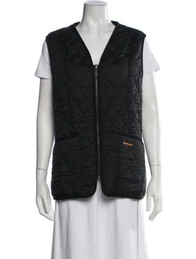 Pre-owned Barbour Vest In Black