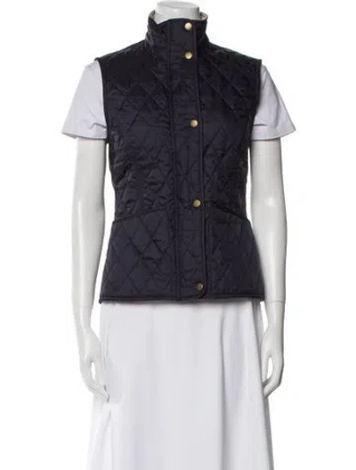 Pre-owned Barbour Vest In Blue