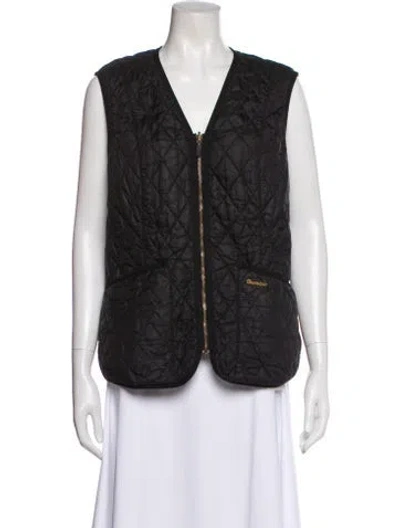 Pre-owned Barbour Vest In Blue