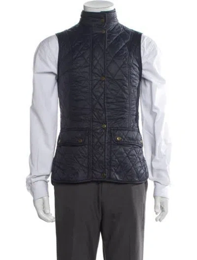 Pre-owned Barbour Vest In Blue
