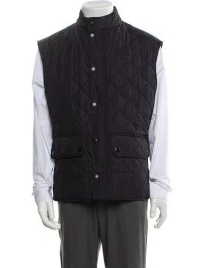 Pre-owned Barbour Vest In Blue