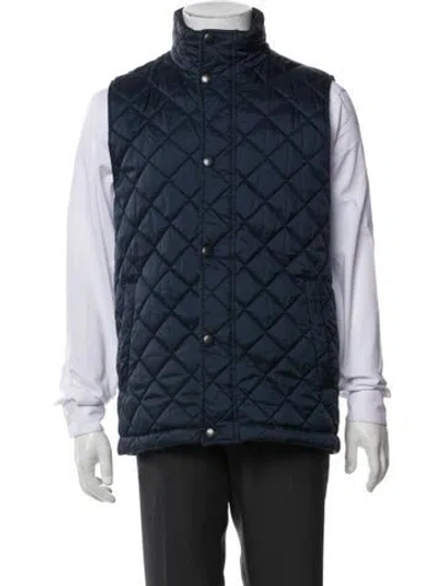 Pre-owned Barbour Vest In Blue