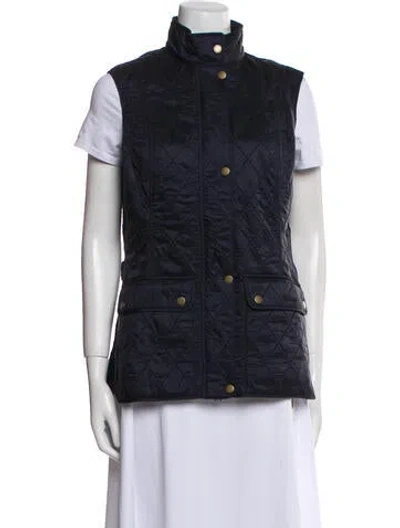 Pre-owned Barbour Vest In Blue