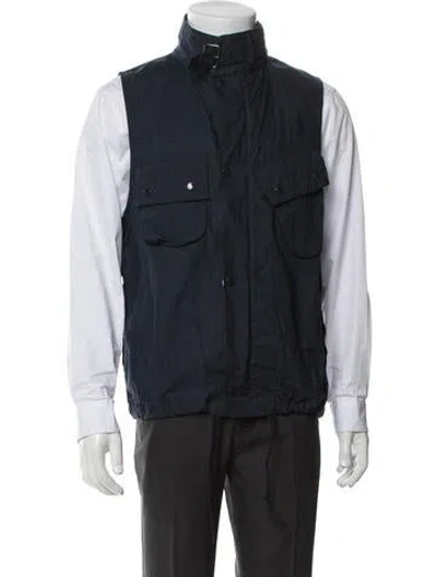 Pre-owned Barbour Vest In Blue