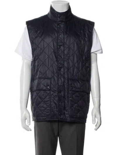 Pre-owned Barbour Vest In Blue