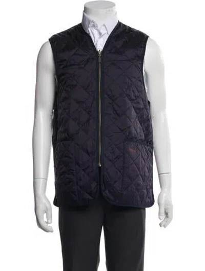 Pre-owned Barbour Vest In Blue