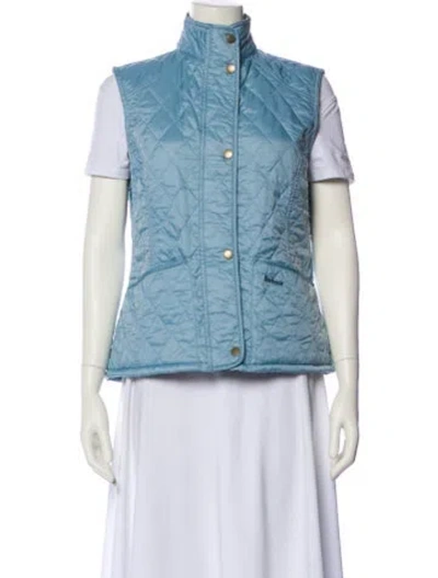 Pre-owned Barbour Vest In Blue