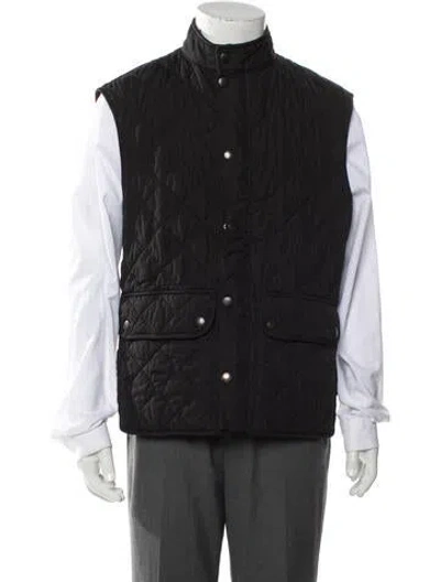 Pre-owned Barbour Vest In Blue