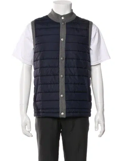 Pre-owned Barbour Vest In Blue