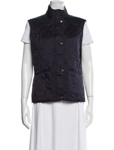 Pre-owned Barbour Vest In Blue