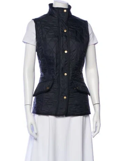 Pre-owned Barbour Vest In Blue