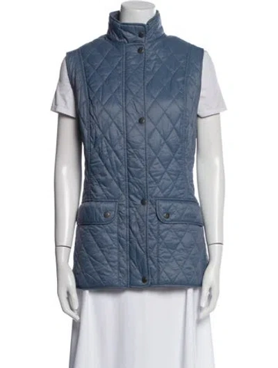 Pre-owned Barbour Vest In Blue