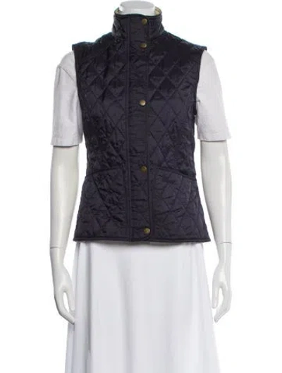 Pre-owned Barbour Vest In Blue