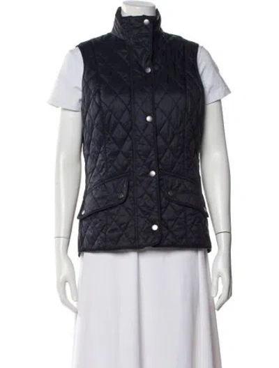 Pre-owned Barbour Vest In Blue
