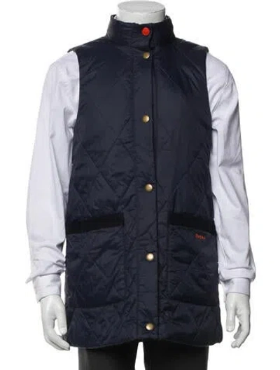 Pre-owned Barbour Vest In Blue